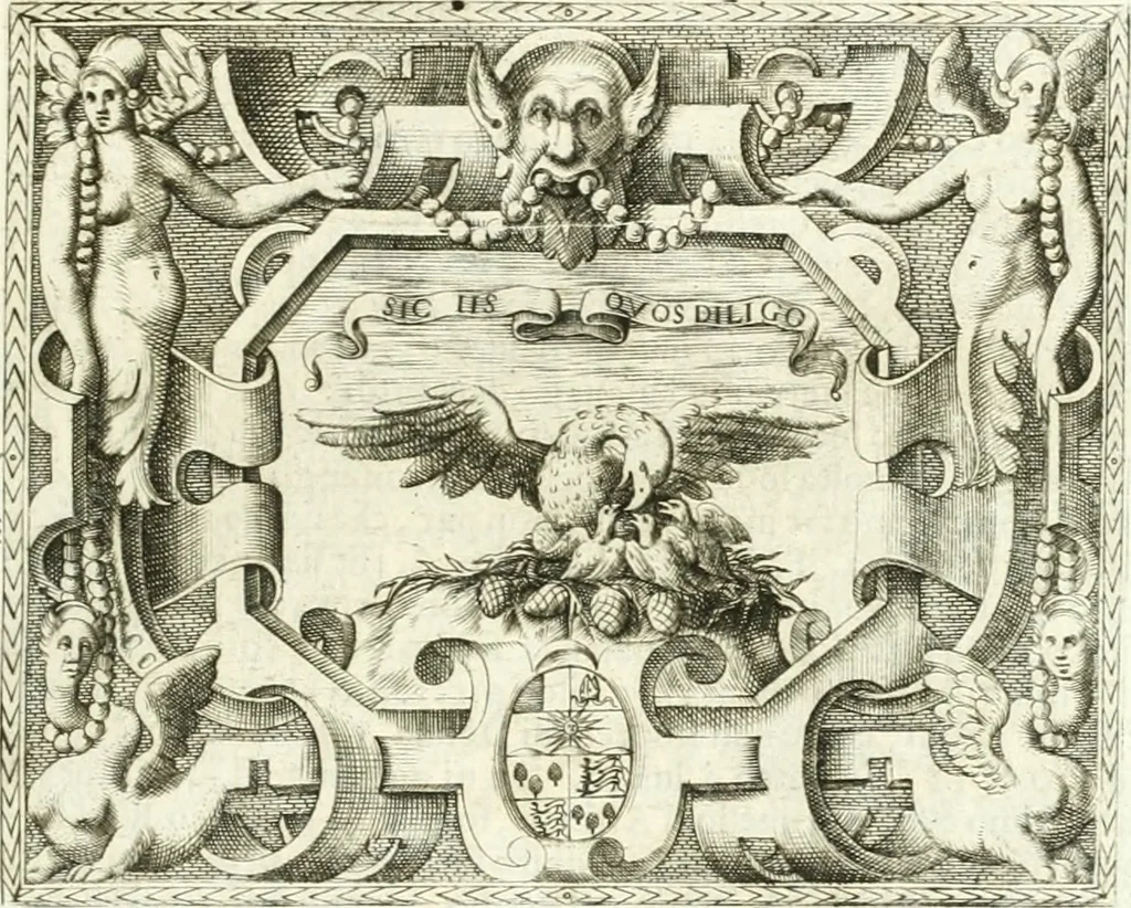 An illustration from Le imprese illvstri : con espositioni et discorsi, 1566, leaf 376