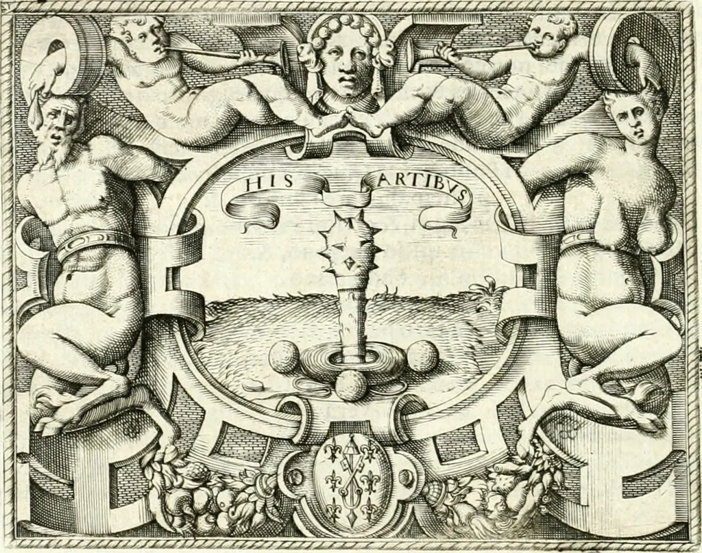 An illustration from Le imprese illvstri : con espositioni et discorsi, 1566, leaf 381