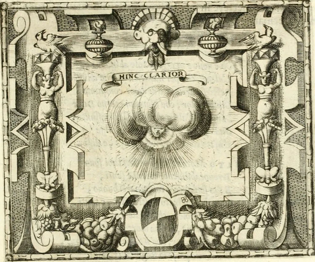 An illustration from Le imprese illvstri : con espositioni et discorsi, 1566, leaf 386