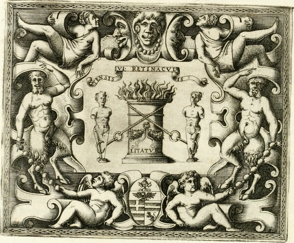 An illustration from Le imprese illvstri : con espositioni et discorsi, 1566, leaf 393