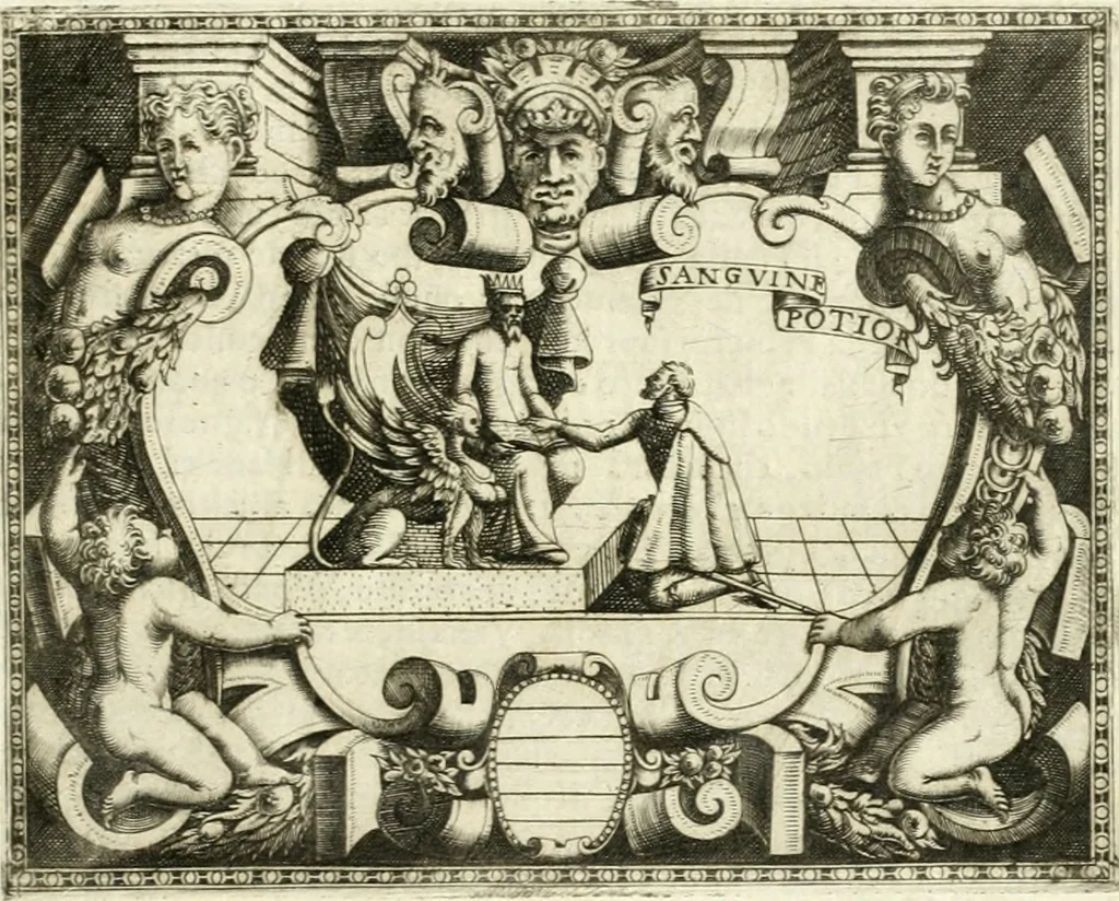An illustration from Le imprese illvstri : con espositioni et discorsi, 1566, leaf 424