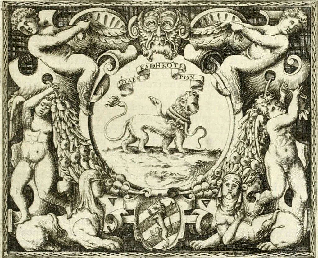 An illustration from Le imprese illvstri : con espositioni et discorsi, 1566, leaf 440
