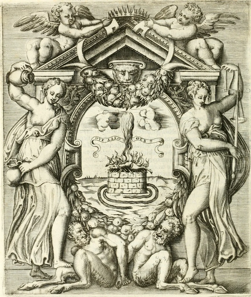 An illustration from Le imprese illvstri : con espositioni et discorsi, 1566, leaf 453
