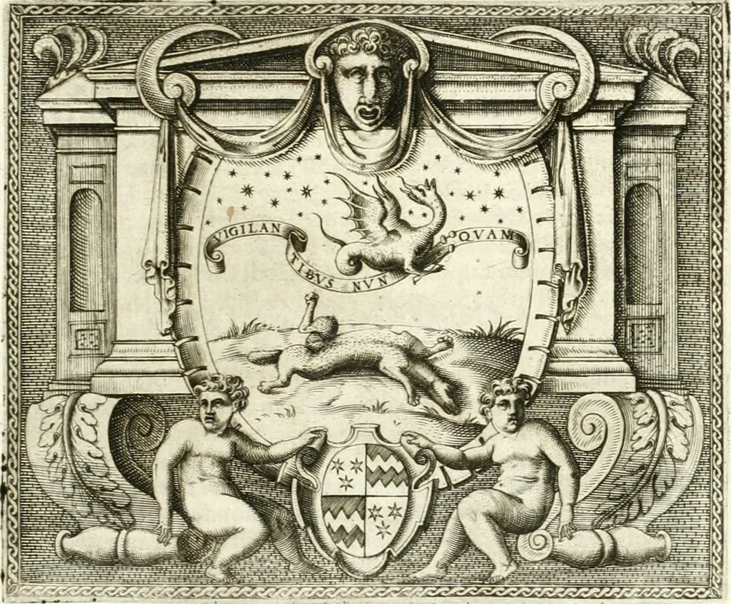 An illustration from Le imprese illvstri : con espositioni et discorsi, 1566, leaf 466