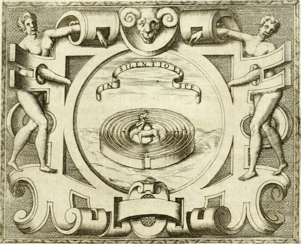An illustration from Le imprese illvstri : con espositioni et discorsi, 1566, leaf 480