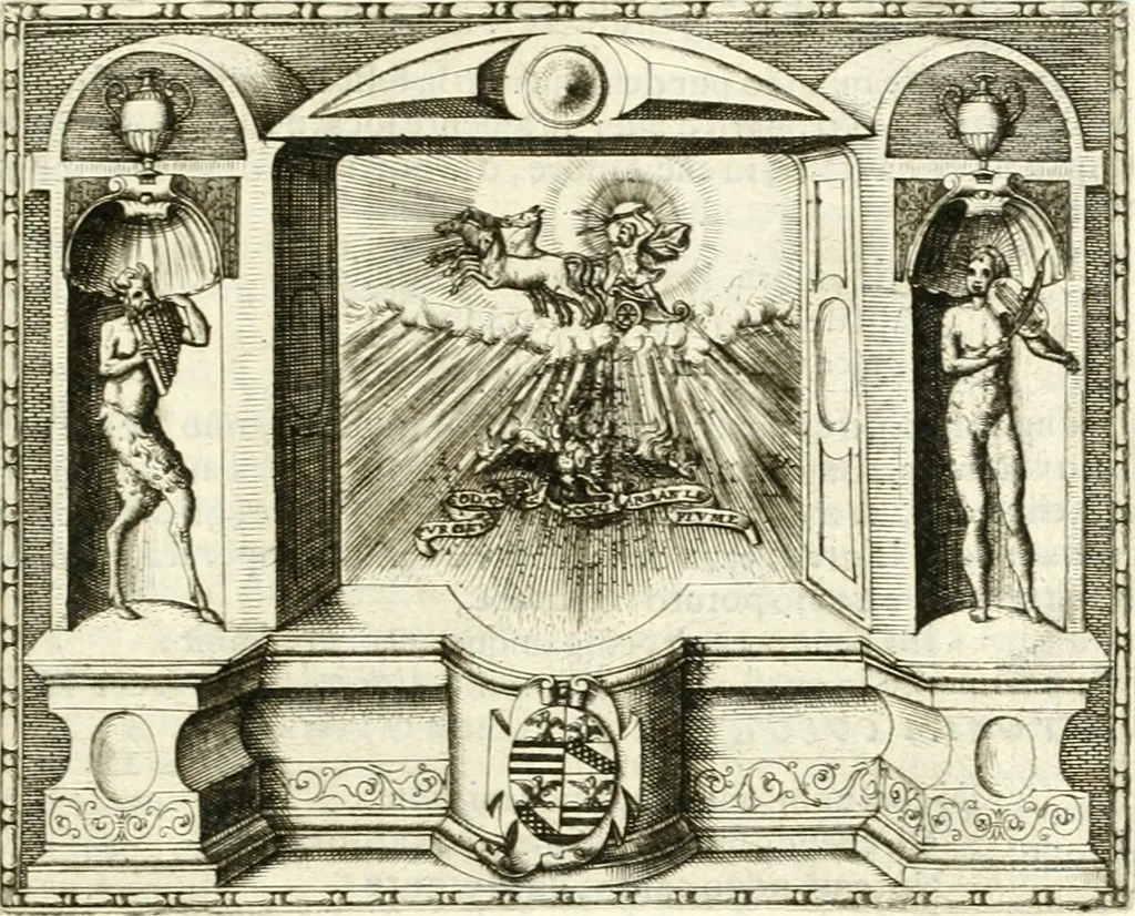 An illustration from Le imprese illvstri : con espositioni et discorsi, 1566, leaf 490
