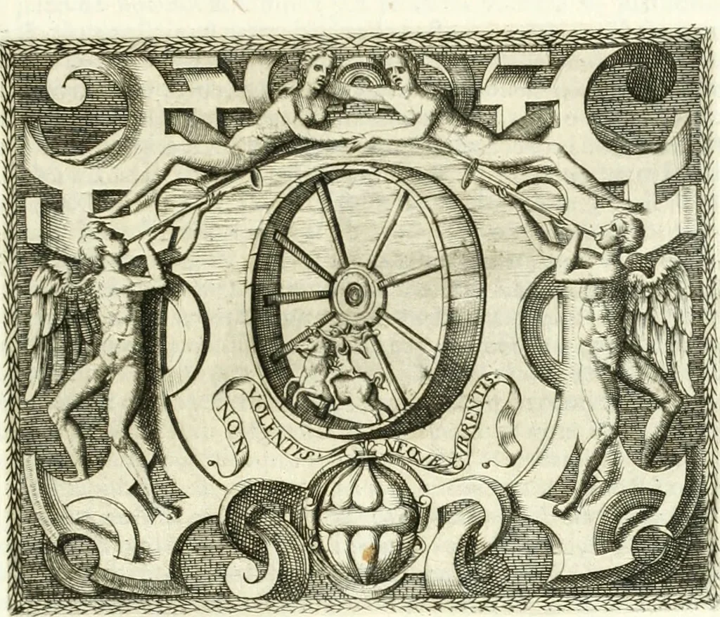 An illustration from Le imprese illvstri : con espositioni et discorsi, 1566, leaf 498