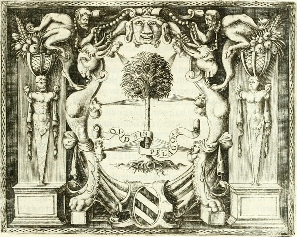 An illustration from Le imprese illvstri : con espositioni et discorsi, 1566, leaf 502