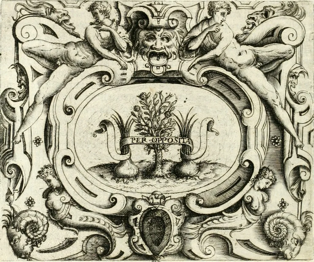An illustration from Le imprese illvstri : con espositioni et discorsi, 1566, leaf 505