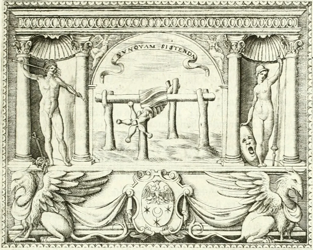 An illustration from Le imprese illvstri : con espositioni et discorsi, 1566, leaf 516