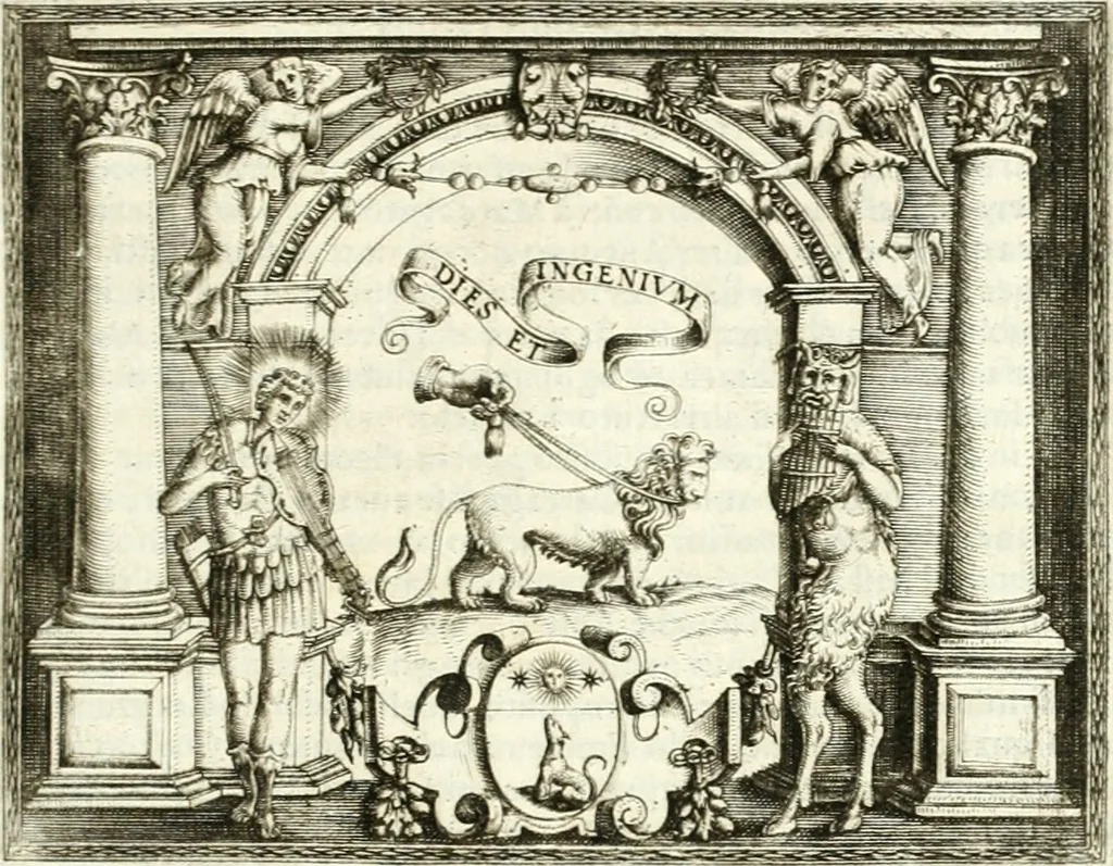 An illustration from Le imprese illvstri : con espositioni et discorsi, 1566, leaf 522