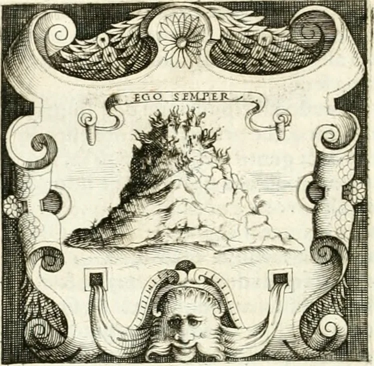 An illustration from Le imprese illvstri : con espositioni et discorsi, 1566, leaf 525