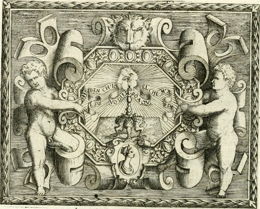 An illustration from Le imprese illvstri : con espositioni et discorsi, 1566, leaf 533