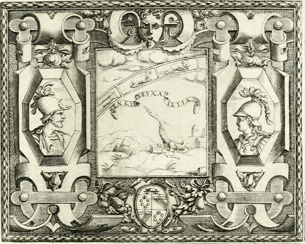 An illustration from Le imprese illvstri : con espositioni et discorsi, 1566, leaf 54