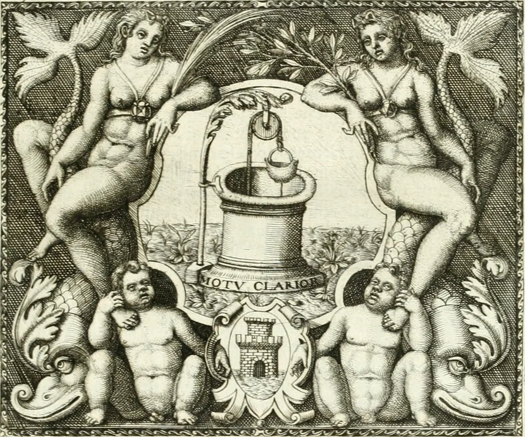 An illustration from Le imprese illvstri : con espositioni et discorsi, 1566, leaf 542