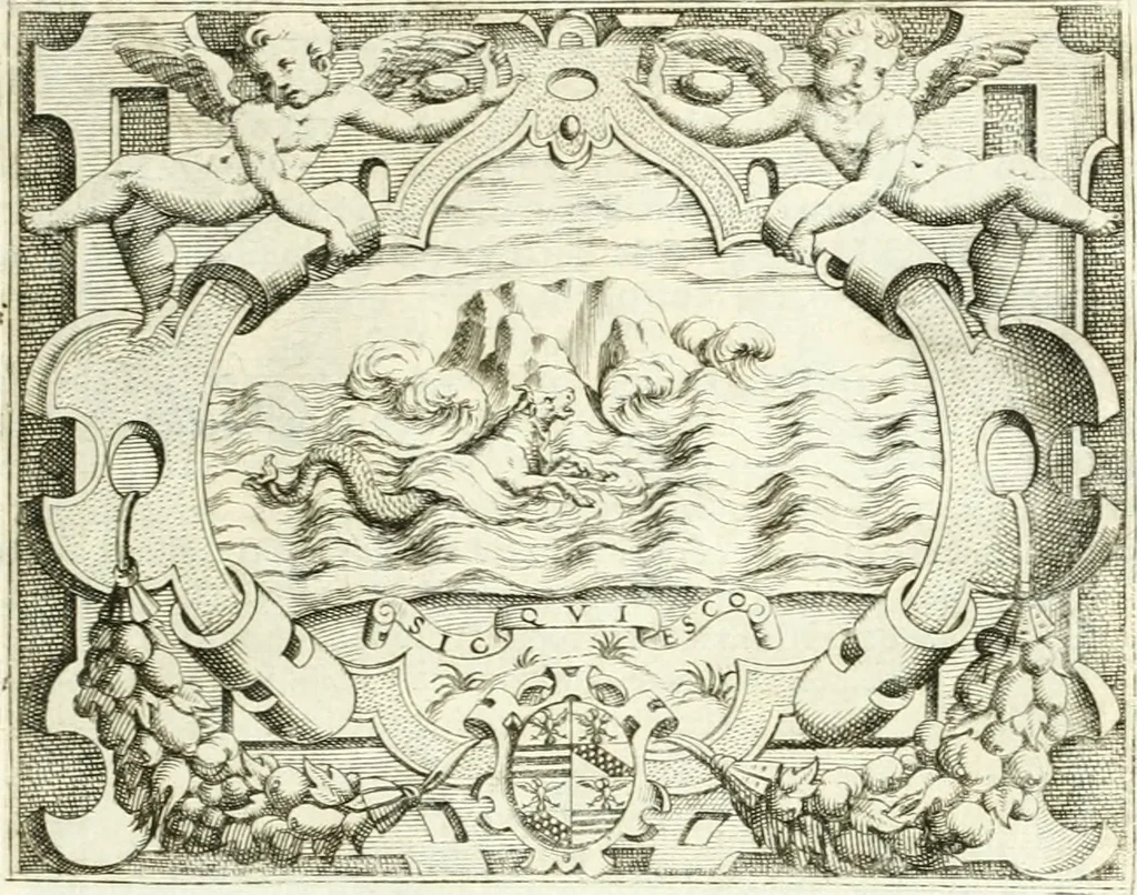 An illustration from Le imprese illvstri : con espositioni et discorsi, 1566, leaf 560