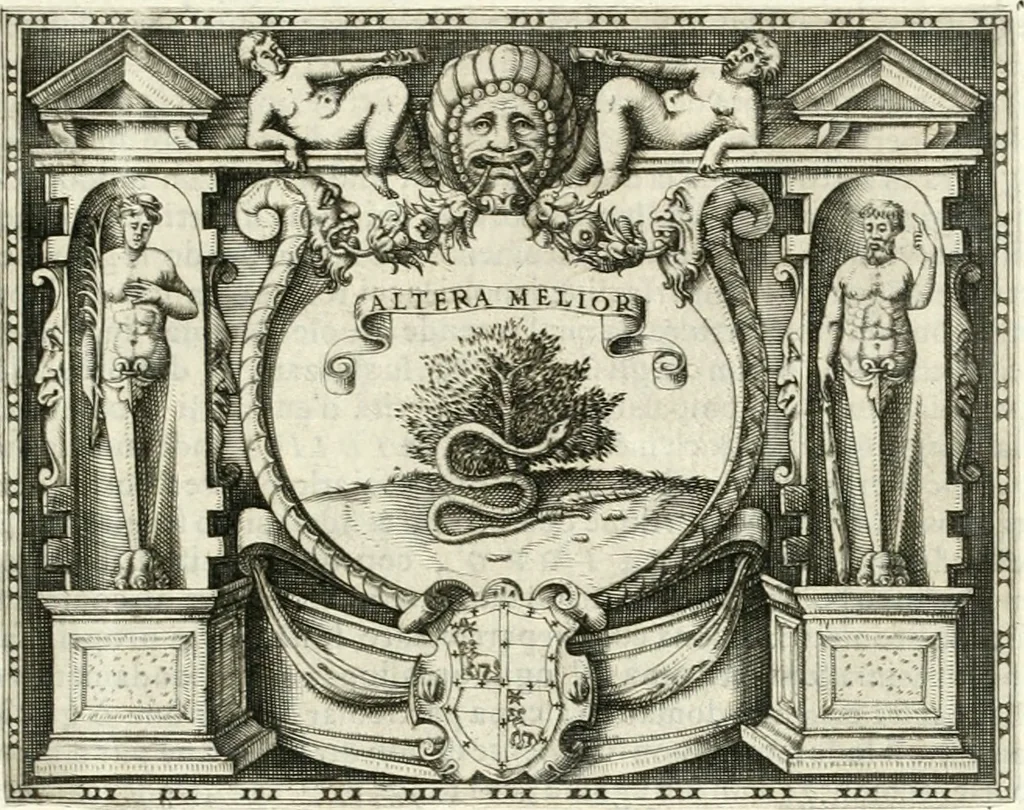 An illustration from Le imprese illvstri : con espositioni et discorsi, 1566, leaf 568
