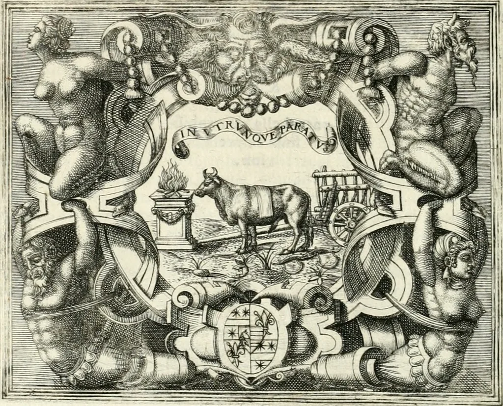 An illustration from Le imprese illvstri : con espositioni et discorsi, 1566, leaf 571