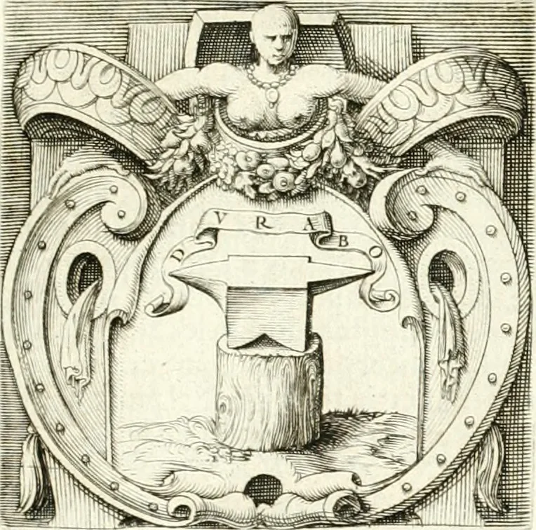 An illustration from Le imprese illvstri : con espositioni et discorsi, 1566, leaf 58