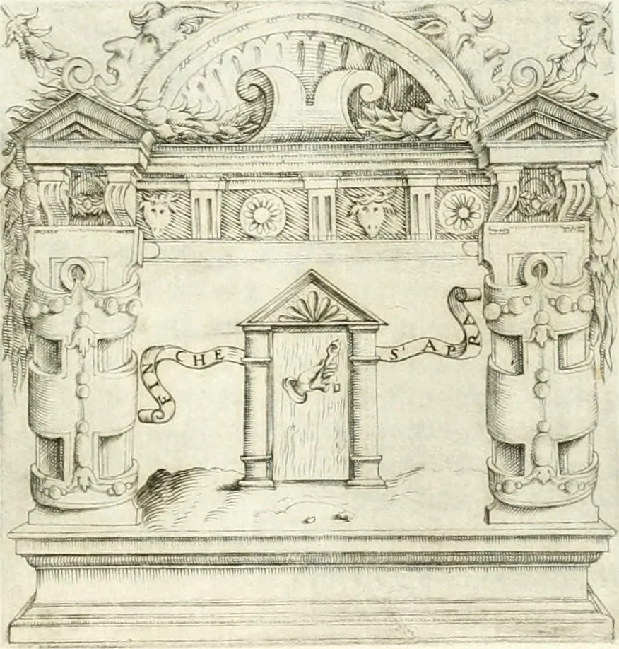An illustration from Le imprese illvstri : con espositioni et discorsi, 1566, leaf 582