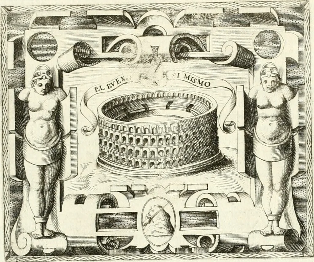 An illustration from Le imprese illvstri : con espositioni et discorsi, 1566, leaf 590