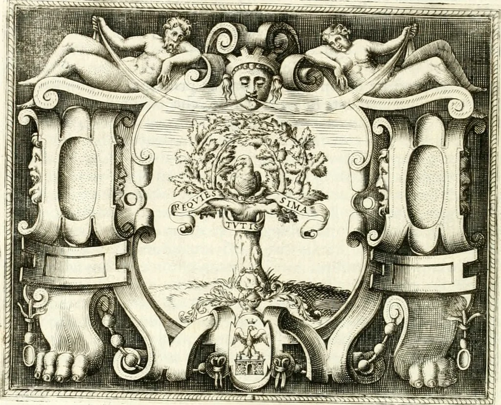 An illustration from Le imprese illvstri : con espositioni et discorsi, 1566, leaf 81