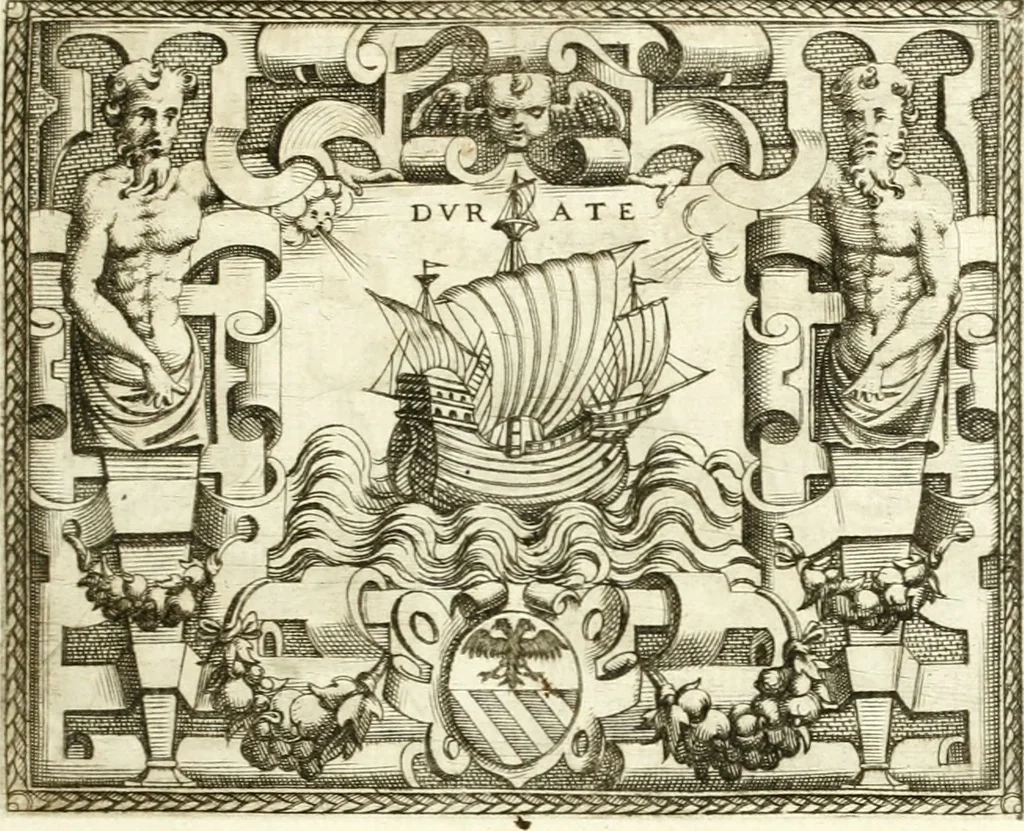 An illustration from Le imprese illvstri : con espositioni et discorsi, 1566, leaf 86