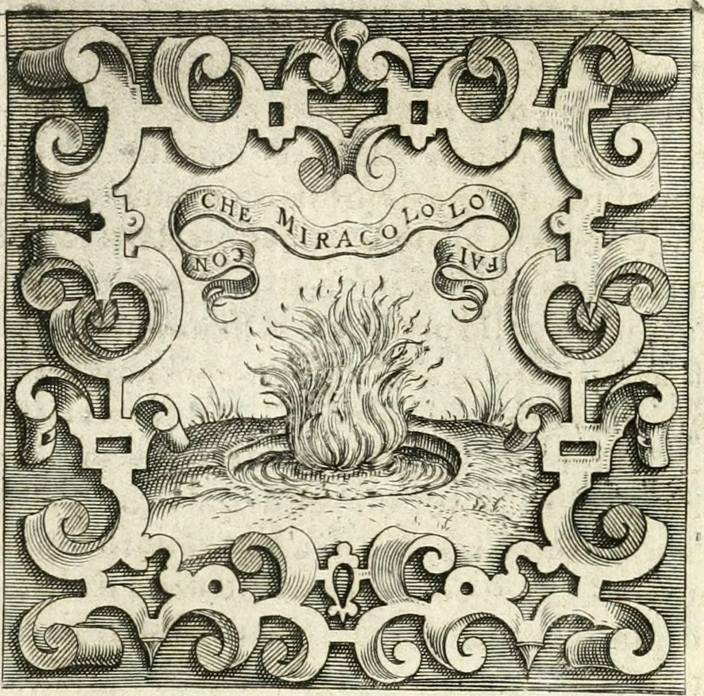 An illustration from Imprese illvstri di diuersi, 1586, leaf 121