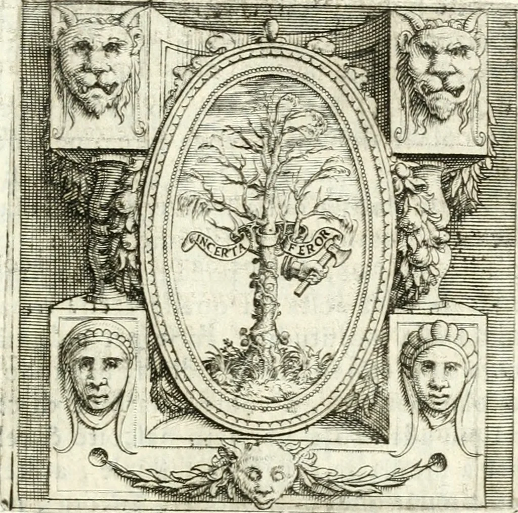 An illustration from Imprese illvstri di diuersi, 1586, leaf 124