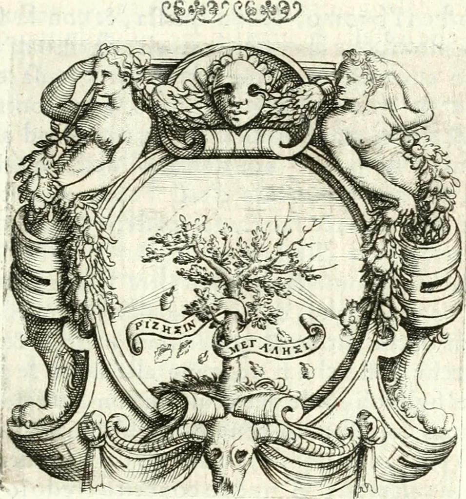 An illustration from Imprese illvstri di diuersi, 1586, leaf 154