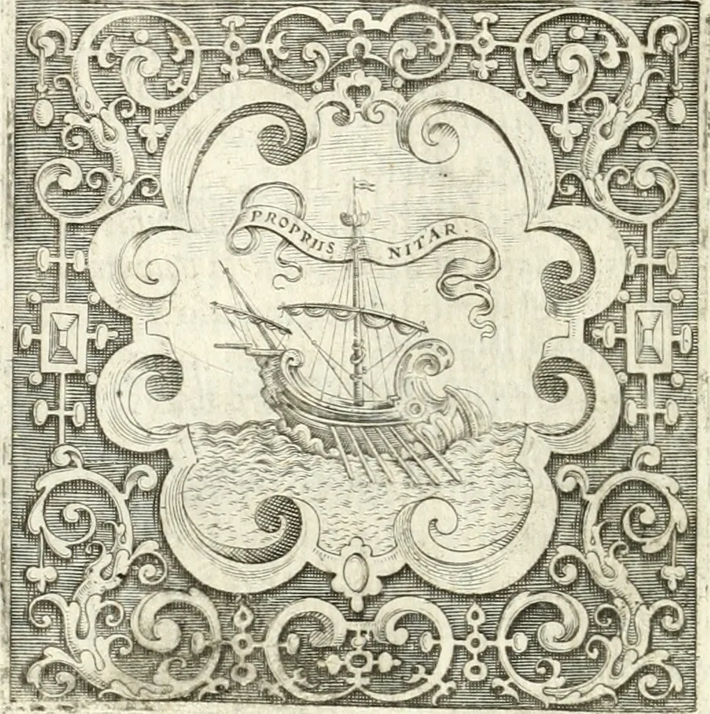 An illustration from Imprese illvstri di diuersi, 1586, leaf 183