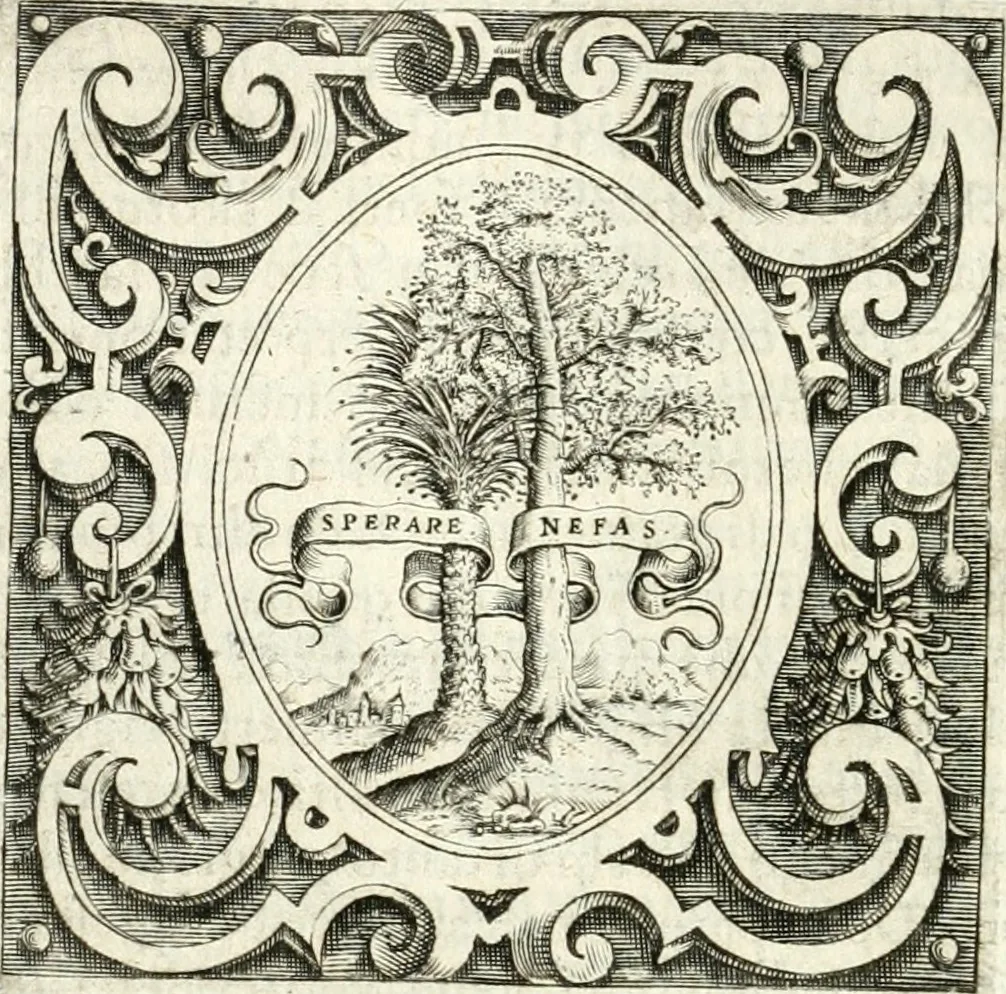 An illustration from Imprese illvstri di diuersi, 1586, leaf 195