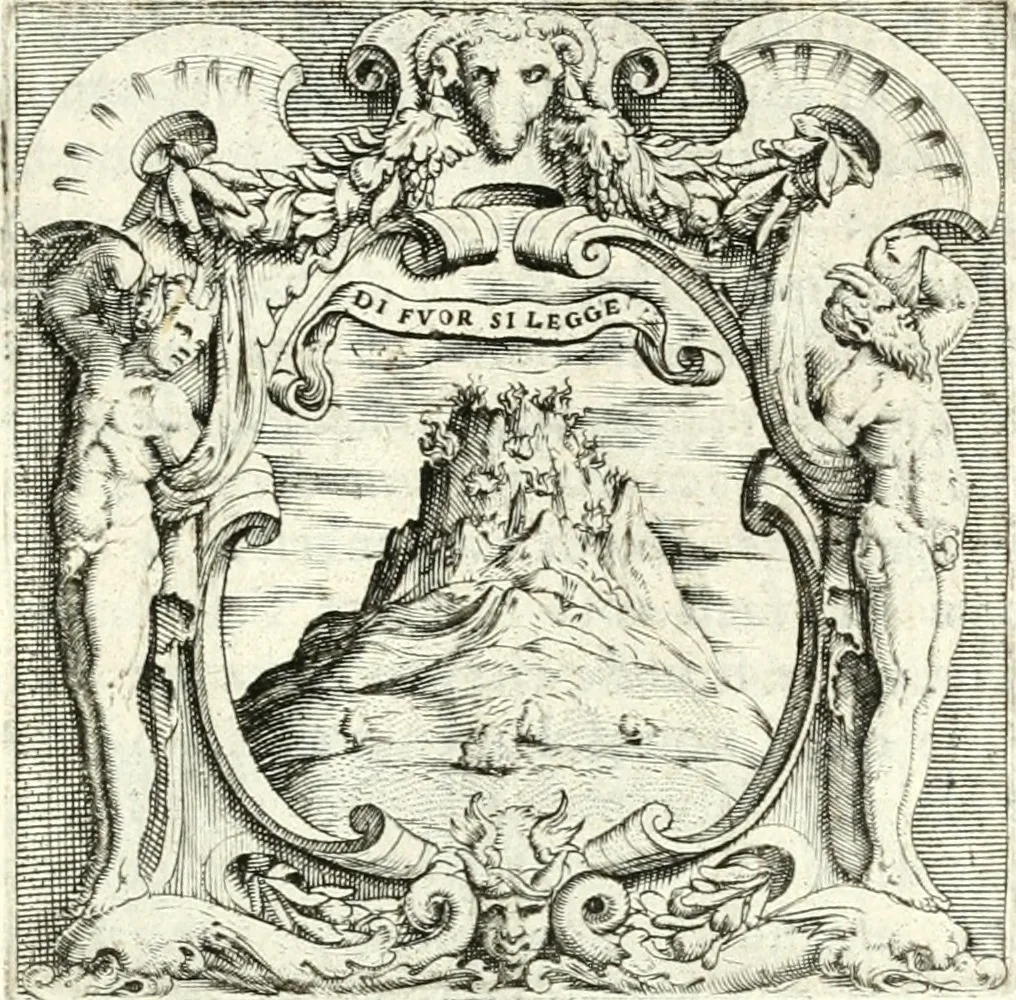 An illustration from Imprese illvstri di diuersi, 1586, leaf 206