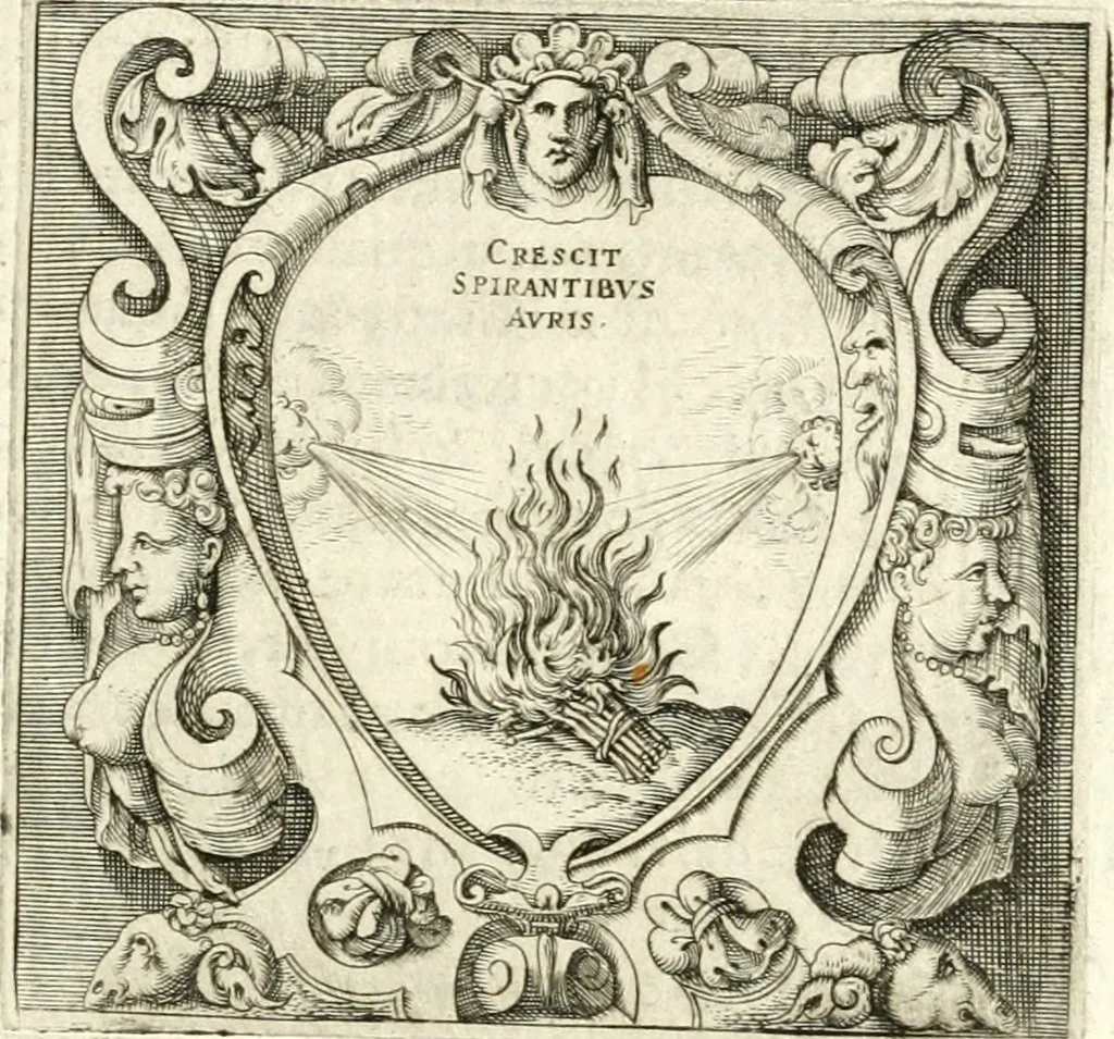 An illustration from Imprese illvstri di diuersi, 1586, leaf 22