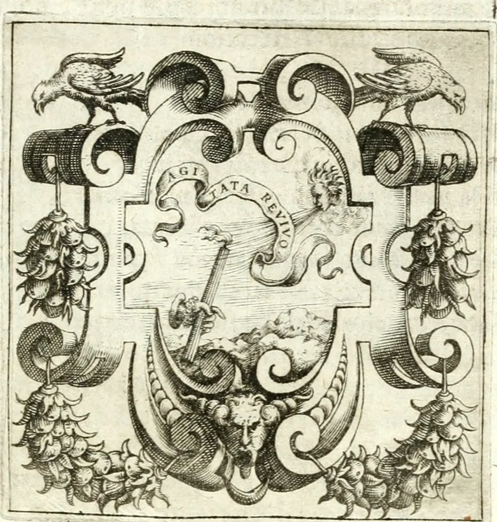An illustration from Imprese illvstri di diuersi, 1586, leaf 308