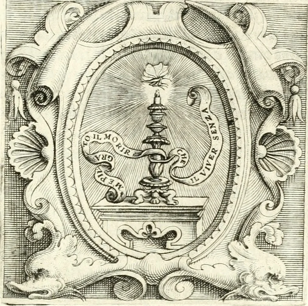 An illustration from Imprese illvstri di diuersi, 1586, leaf 320