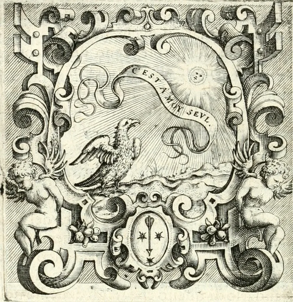 An illustration from Imprese illvstri di diuersi, 1586, leaf 323