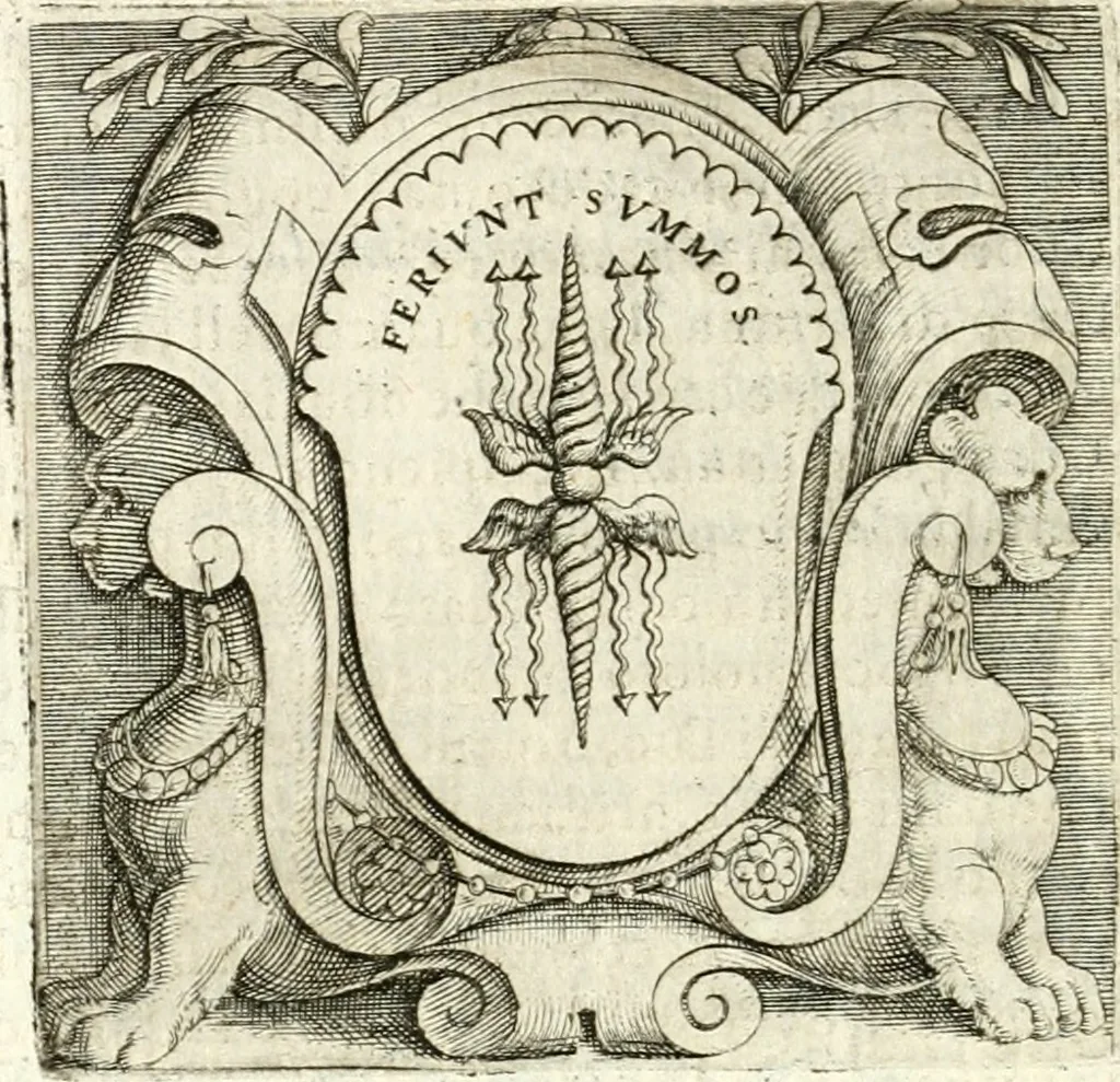 An illustration from Imprese illvstri di diuersi, 1586, leaf 345