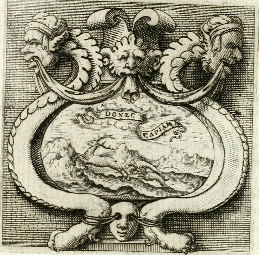 An illustration from Imprese illvstri di diuersi, 1586, leaf 43