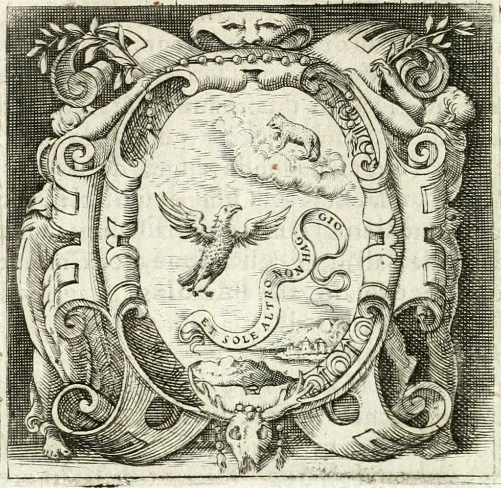 An illustration from Imprese illvstri di diuersi, 1586, leaf 55