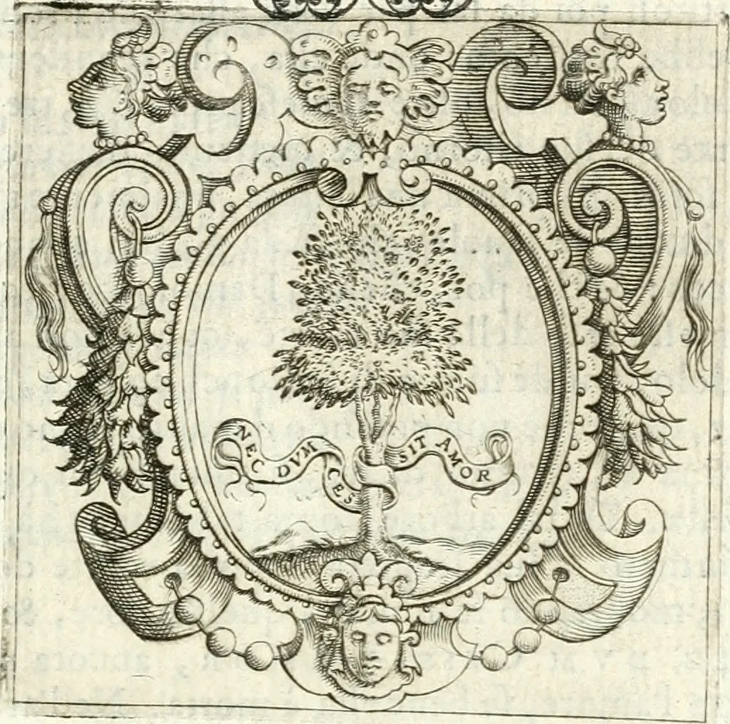 An illustration from Imprese illvstri di diuersi, 1586, leaf 58