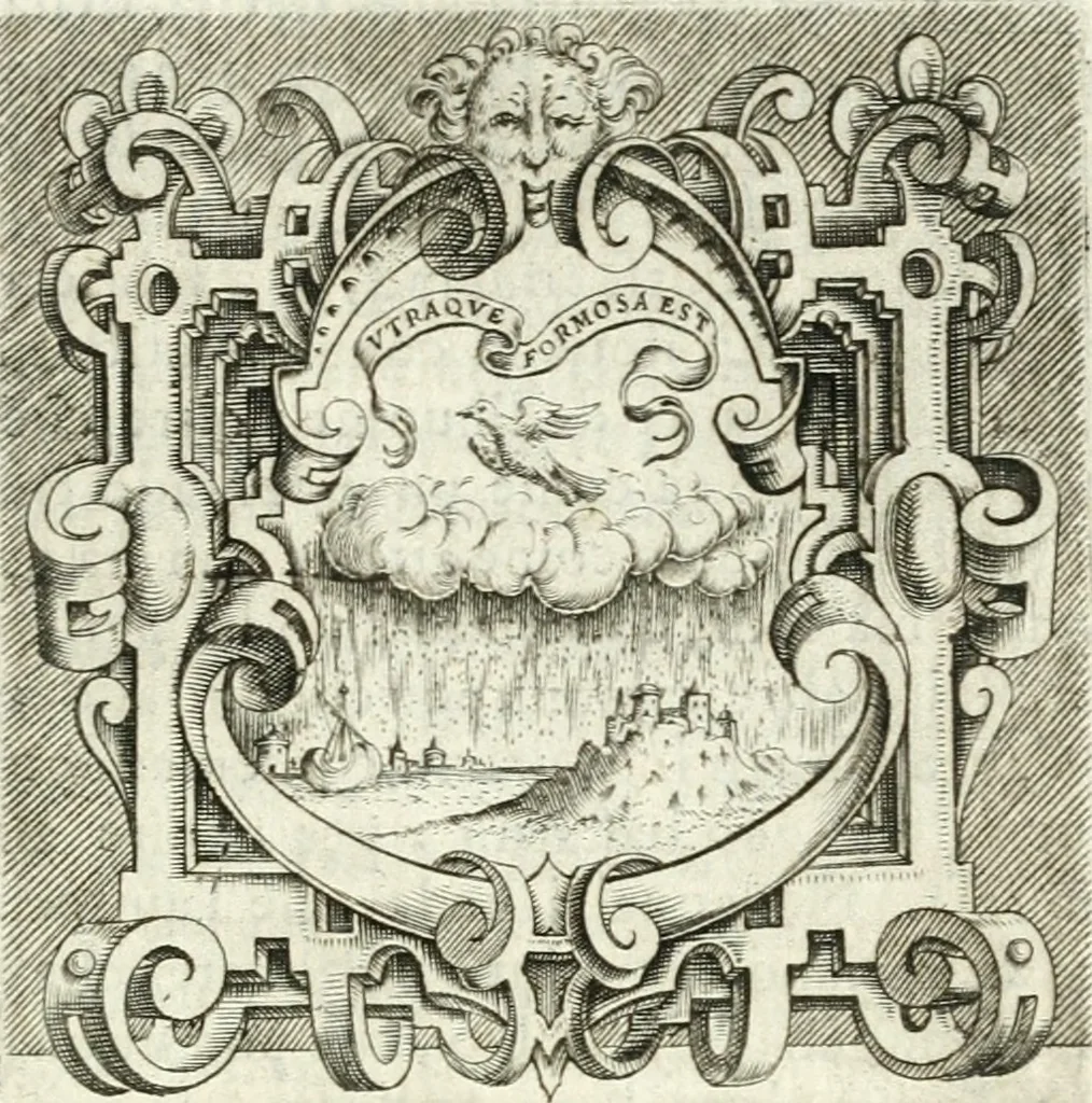 An illustration from Imprese illvstri di diuersi, 1586, leaf 76