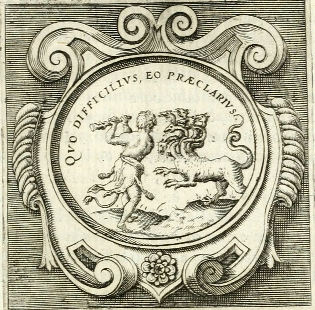 An illustration from Imprese illvstri di diuersi, 1586, leaf 82