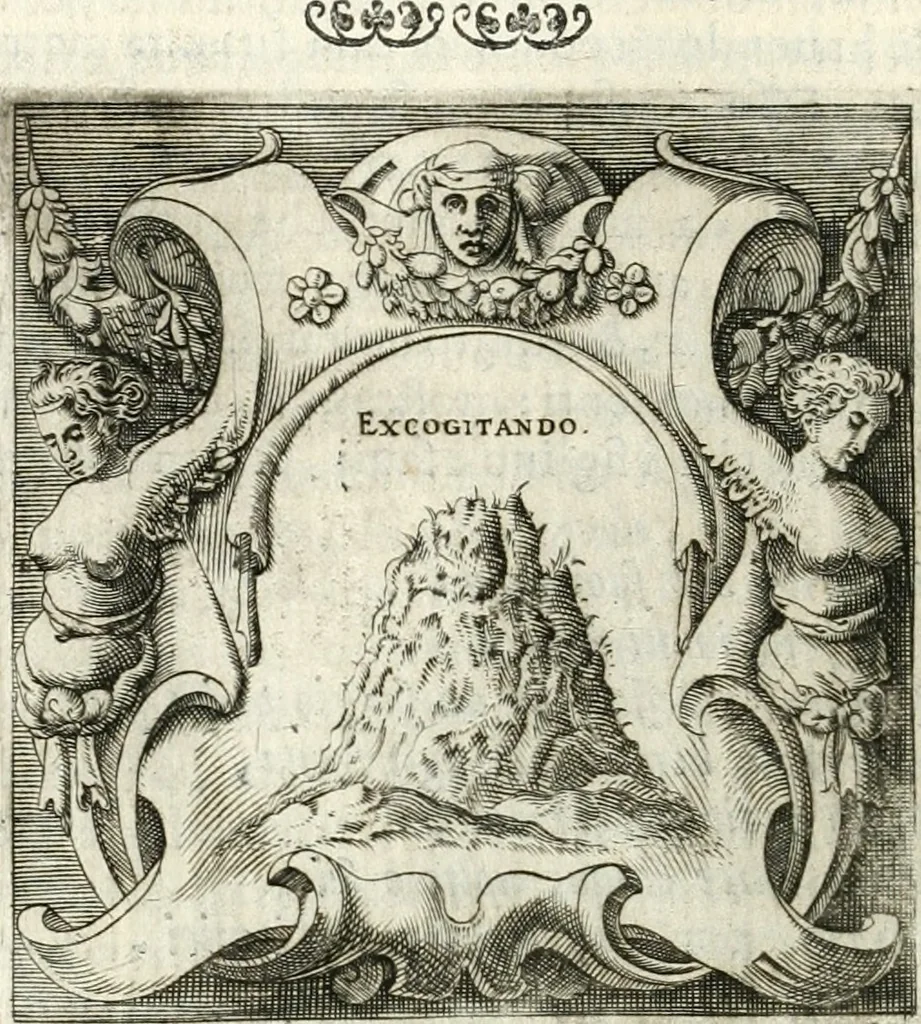 An illustration from Imprese illvstri di diuersi, 1586, leaf 91