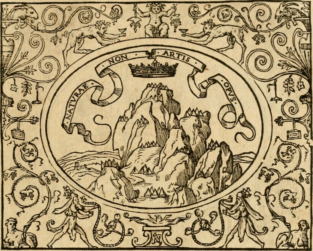 An illustration from Dialogo dell'imprese militari et amorose di monsignor Giovio, vescouo di Nocera : con vn ragionamento di messer Lodouico Domenichi nel medesimo soggetto ; con la tavola, 1559, leaf 38