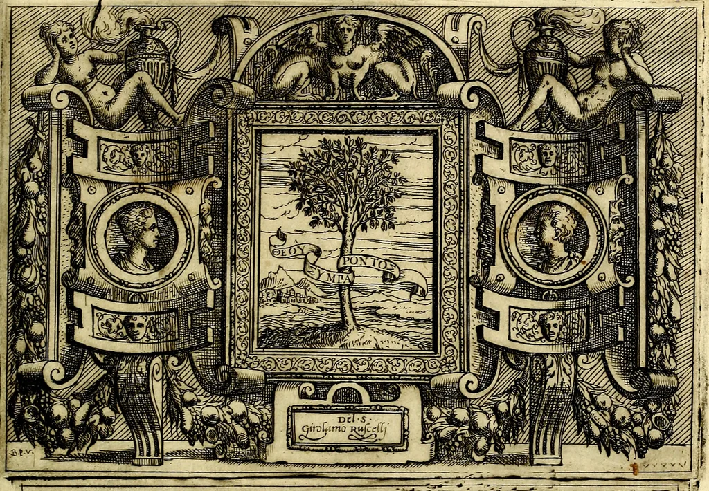 An illustration from Imprese nobili et ingeniose di diversi prencipi, et d'altri personaggi illustri nell'arme et nelle lettere : le quali, col disegno loro estrinseco, dimostrano l'animo, et la buona ò mala fortuna de gli autori loro, 1583, leaf 122