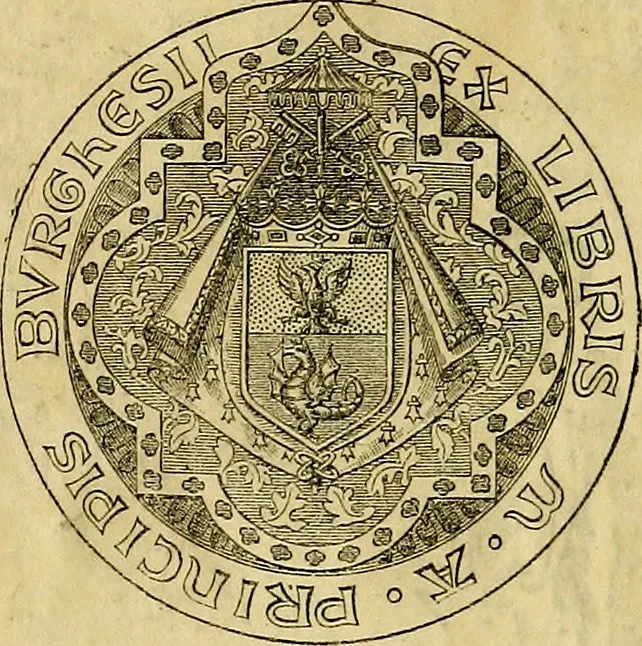 An illustration from Imprese nobili, et ingeniose di diversi prencipi et d'altri personnagi illustri : nell'arme et nelle lettere : le quali, col disegno loro estrinseco, dimostrano l'animo, et la buona o mala fortuna de gli autori loro, 1578, leaf 1