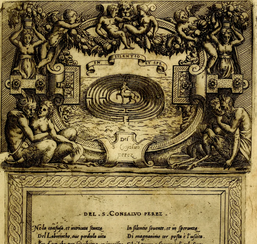 An illustration from Imprese nobili, et ingeniose di diversi prencipi et d'altri personnagi illustri : nell'arme et nelle lettere : le quali, col disegno loro estrinseco, dimostrano l'animo, et la buona o mala fortuna de gli autori loro, 1578, leaf 78