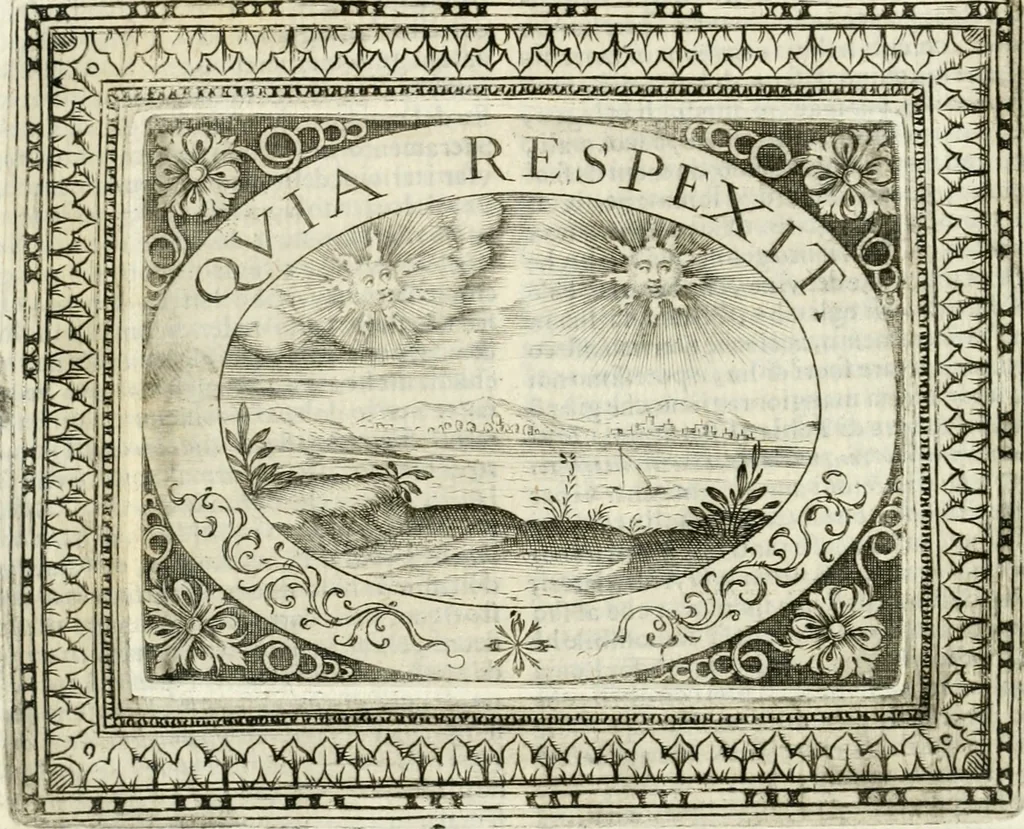 An illustration from Imprese sacre con triplicati discorsi illustrate & arricchite ..., 1625, leaf 81