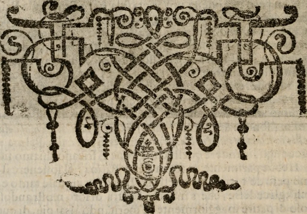 An illustration from Imprese sacre con triplicati discorsi, illustrate & arricchite. Con le aggiuntione [sic] ultimamente fattevi dall'istesso autore et in questa terza impressione, con sei copiosissime tavole molto più che prima adornate, 1629, leaf 179